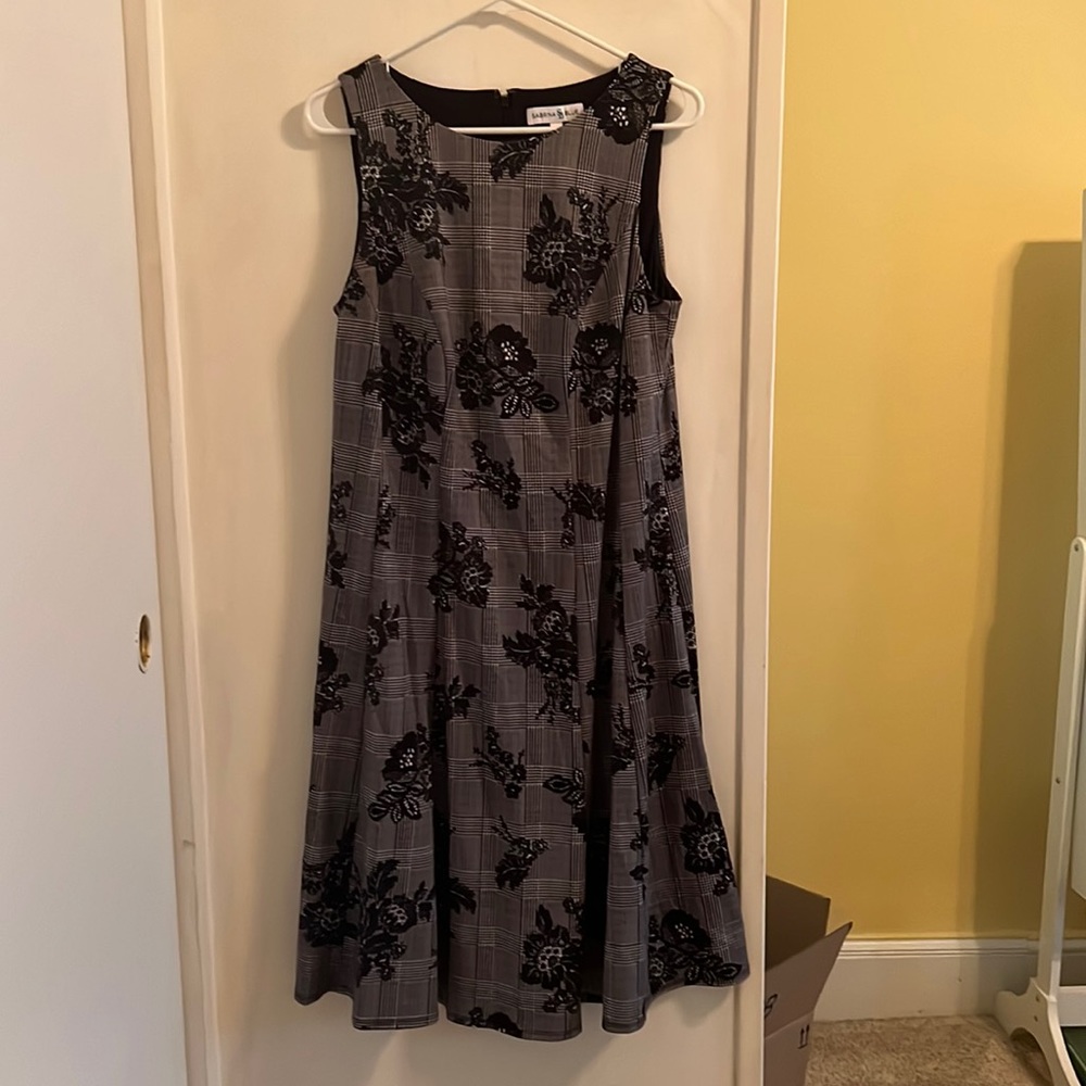 A-Like black and white floral dress size 0X